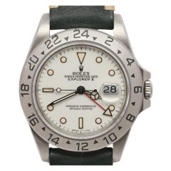 ROLEX Stainless Steel Explorer II Wristwatch Ref 16570 circa 1988
