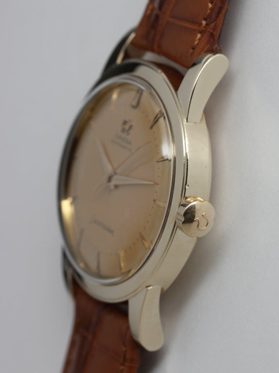 Omega Gold Filled Seamaster Wristwatch circa 1950s 2