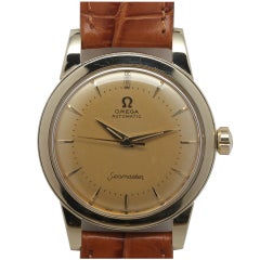 Omega Gold Filled Seamaster Wristwatch circa 1950s