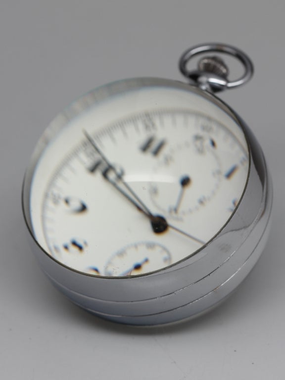 Women's or Men's Longines Ball-Form Desk Clock with Chronograph