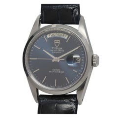 Tudor Stainless Steel Day + Date Wristwatch circa 1980s