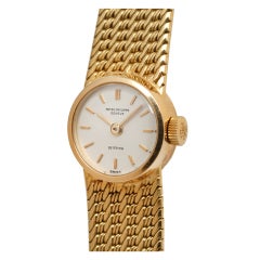 Patek Philippe Lady's Yellow Gold Calatrava Bracelet Watch