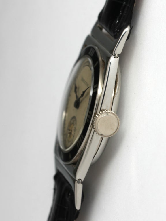  Hamilton Montre-bracelet Piping Rock en or blanc, circa 1929 Unisexe 