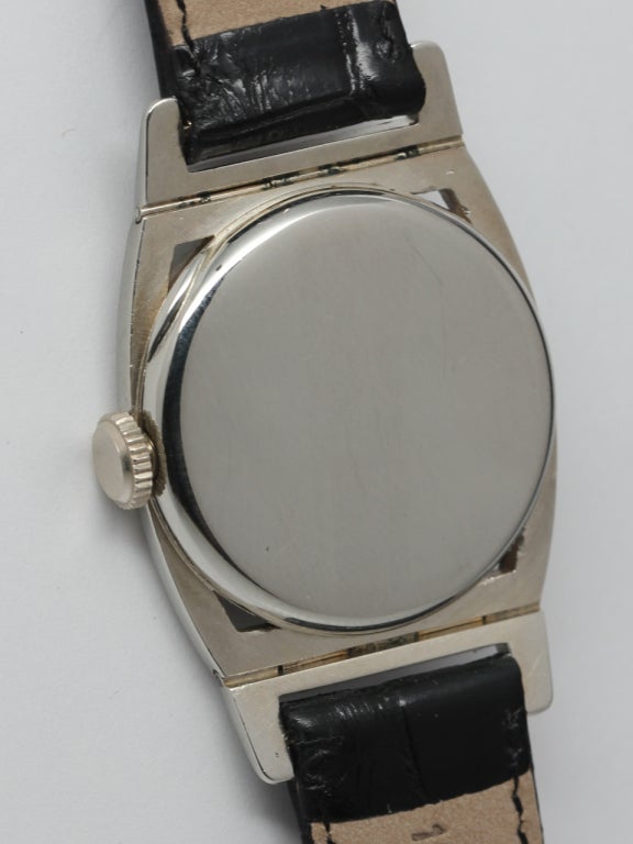 Hamilton Montre-bracelet Piping Rock en or blanc, circa 1929 1