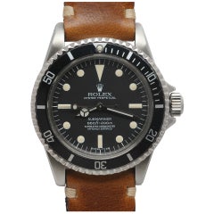 Rolex Stainless Steel Submariner Ref 5512 Pointy Crown Guards