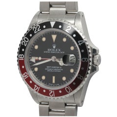 Rolex Stainless Steel GMT II Ref 16760 Fat Lady circa 1986