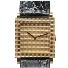Boucheron Lady's Yellow Gold Wristwatch with Textured Case