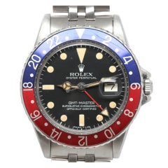 Rolex Stainless Steel GMT-Master Wristwatch, circa 1970