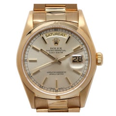 Rolex Yellow Gold Day-Date President Wristwatch circa 1985