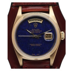 Rolex Yellow Gold Day-Date President with Lapis Custom Dial