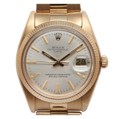 Rolex Yellow Gold Oyster Perpetual Date Wristwatch circa 1978