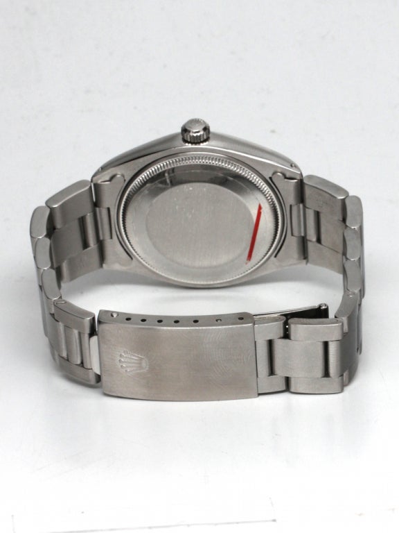 Women's or Men's Rolex stainless steel Airking wristwatch Ref 5500 circa 1982