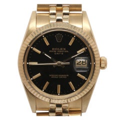 Rolex Yellow Gold Oyster Perpetual Date Wristwatch circa 1978