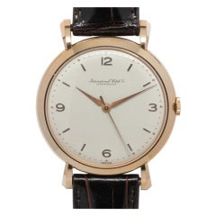 IWC Rose Gold Wristwatch with Center Seconds circa 1950s