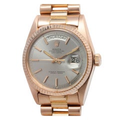Rolex Rose Gold Day-Date President Wristwatch circa 1973