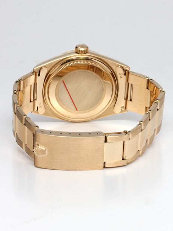 Rolex Yellow Gold Datejust Wristwatch with Custom Dial circa 1964 1