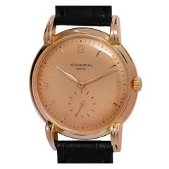 Patek Philippe Rose Gold Wristwatch with Fluted Lugs