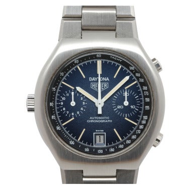 Heuer Stainless Steel Daytona Automatic Chronograph Wristwatch