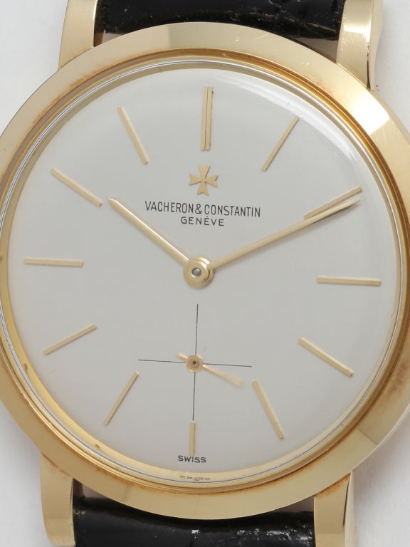 Vacheron & Constantin Yellow Gold Wristwatch circa 1958 1