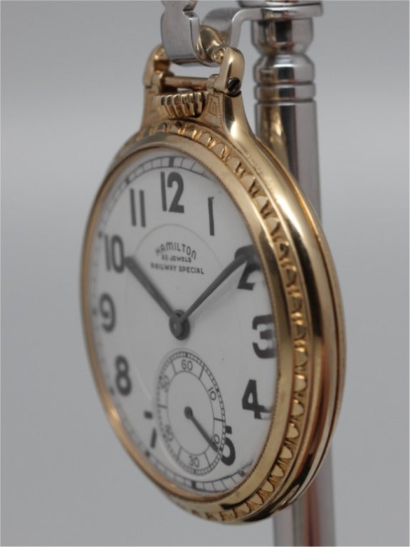 Men's Hamilton Gold Filled Railway Special Pocket Watch