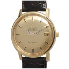 Omega Yellow Gold Constellation Wristwatch with Date circa 1967