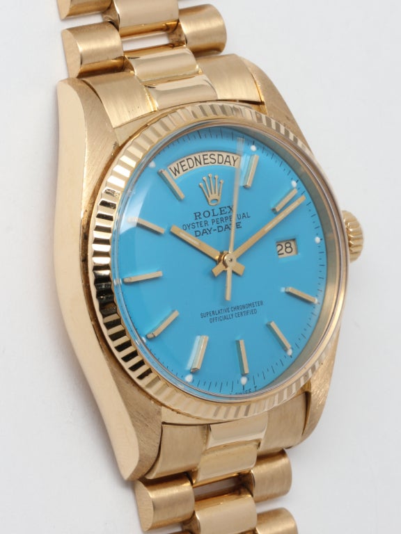 Rolex Yellow Gold Day Date President Wristwatch circa 1977