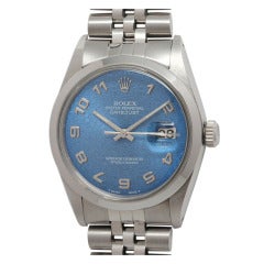 Rolex Stainless Steel Datejust Wristwatch Ref 16000 circa 1978