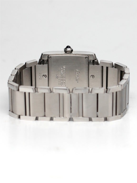 Women's Cartier Stainless Steel Midsize Tank Francaise