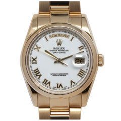Rolex Gold Day-Date President Wristwatch with Papers circa 2004