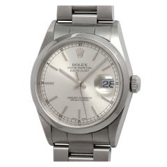 Rolex Stainless Steel Datejust Wristwatch circa 1997