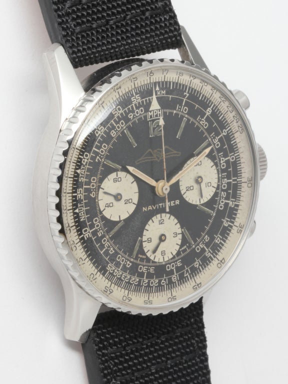 Breitling Stainless Steel Navitimer Chronograph Wristwatch with AOPA Logo Dial