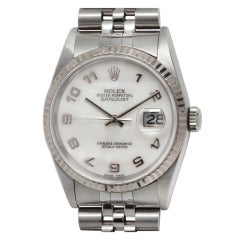 Rolex Stainless Steel Datejust Wristwatch with Mother-of-Pearl Dial