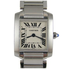 Retro Cartier Lady's Stainless Steel Tank Francaise Wristwatch