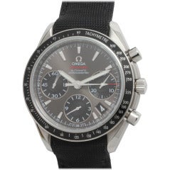 Omega Stainless Steel Speedmaster Automatic Chronograph Wristwatch with Date