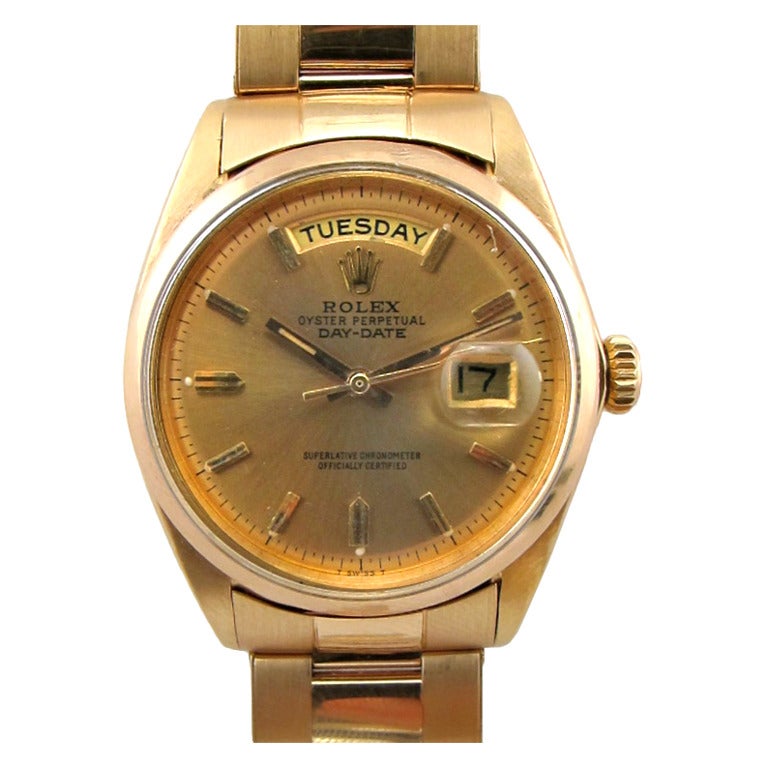 Rolex Vintage Pink Gold Day Date circa 1966
