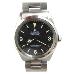 Retro Rolex Stainless Steel Explorer Wristwatch Ref 1016 circa 1979