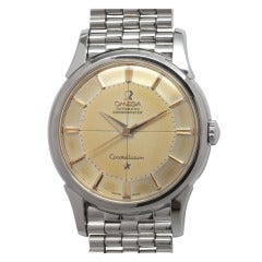 Vintage Omega Stainless Steel Constellation Wristwatch circa 1960s