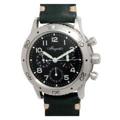 Vintage Breguet Stainless Steel Type XX Aeronavale Wristwatch circa 1990s