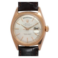 Rolex Rose Gold Day-Date Wristwatch Ref 6611B circa 1958