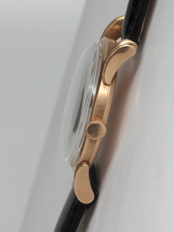 Women's Longines Rose Gold Wristwatch circa 1950s