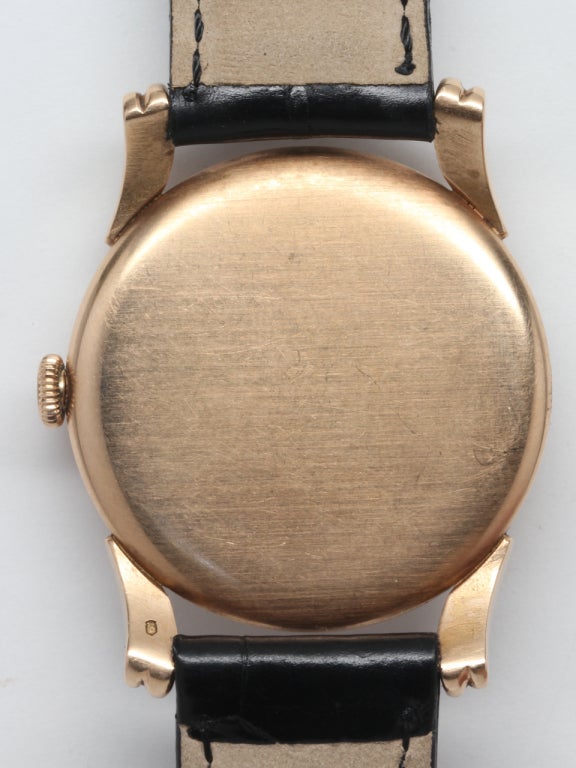 Longines Rose Gold Wristwatch circa 1950s 1