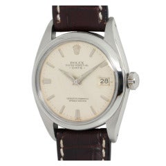 Rolex Stainless Steel Oyster Perpetual Date Wristwatch circa 1960