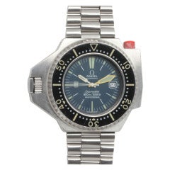 Retro Omega Stainless Steel Seamaster Plonger Professional Wristwatch