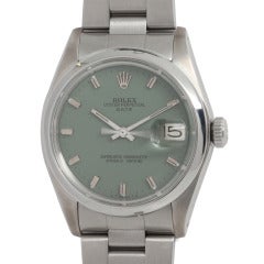 Vintage Rolex Stainless Steel Date Wristwatch with Re-Printed Dial Ref 1500 circa 1978