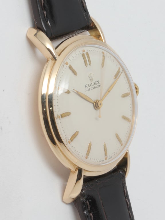 Rolex Yellow Gold Precision Wristwatch circa 1950s