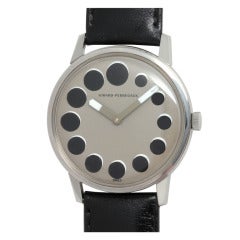 Vintage Girard-Perregaux Stainless Steel Eclipse Wristwatch circa 1970s