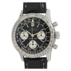 Breitling Stainless Steel Navitimer Chronograph Wristwatch circa 1970s