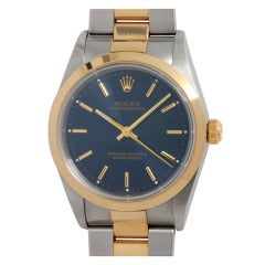 Rolex Stainless Steel and Yellow Gold Oyster Perpetual Wristwatch with box and papers circa 2006
