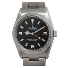 Rolex Stainless Steel Explorer Wristwatch circa 2007