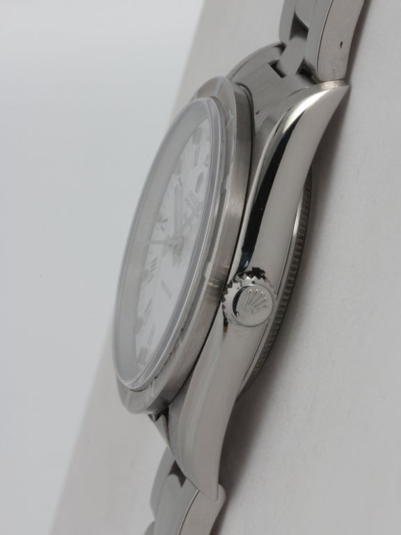 Rolex Stainless Steel Airking Wristwatch circa 2005 In Excellent Condition In West Hollywood, CA
